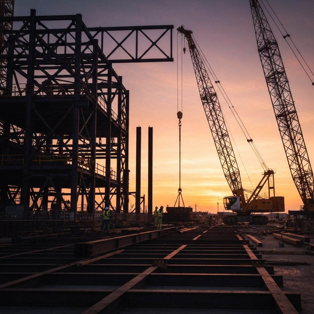 Industrial construction site